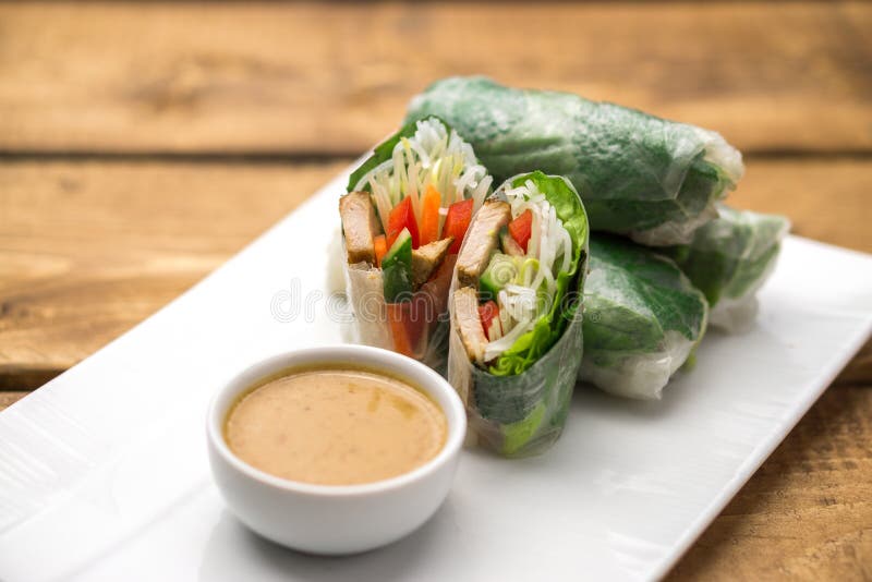 Vietnamesische Frühlingsrollen stockfoto Vietnamesische Frühlingsrollen stockfoto