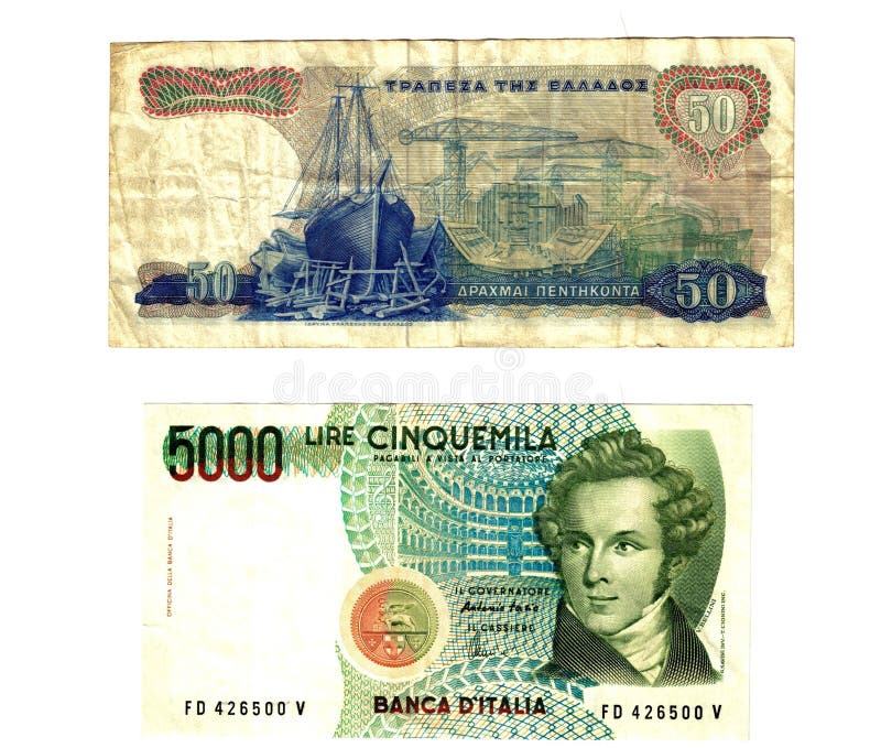 Vieux billets de banque européens photographie stock libre de droits Vieux billets de banque européens photographie stock libre de droits