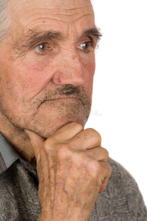 Vieux blanc de fermier image stock. Image du visage, gens 8277647