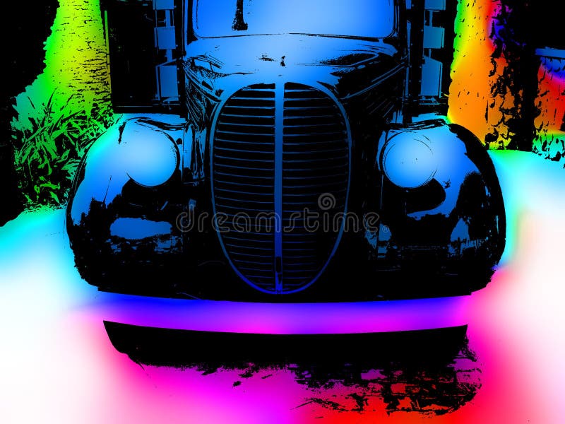 Vieux camion vibrant illustration libre de droits Vieux camion vibrant illustration libre de droits