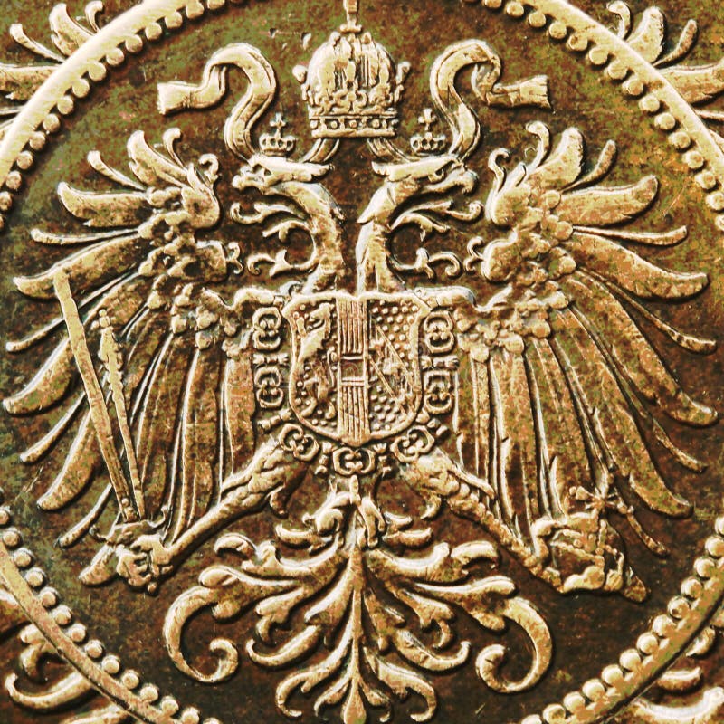 Fond avec l'ancien double aigle photo libre de droits