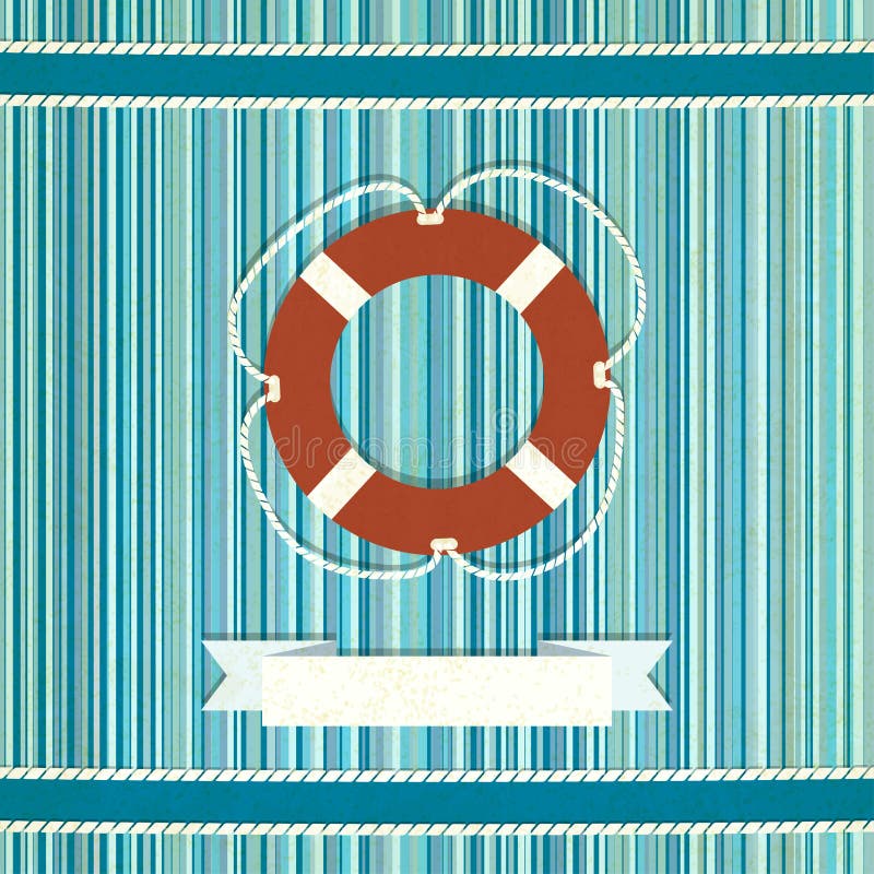 Vieux fond rayé marin illustration stock Vieux fond rayé marin illustration stock