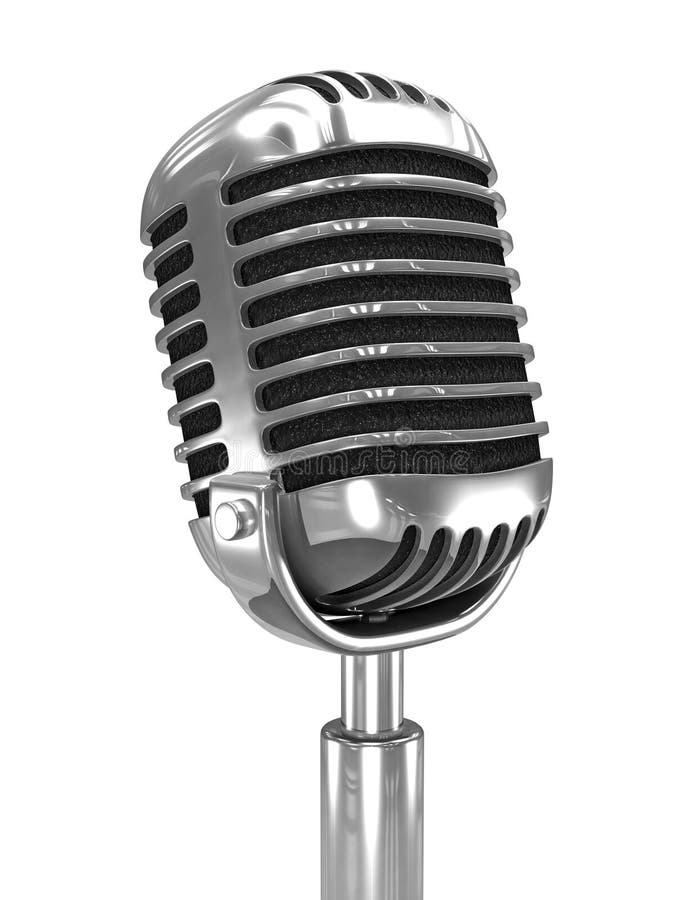 Vieux Microphone 3d Par Radio Illustration Stock - Illustration du  microphone, vieux: 39369518