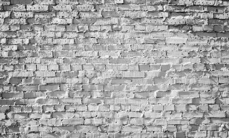 Vieux mur de briques blanc, photo détaillée de fond image libre de droits Vieux mur de briques blanc, photo détaillée de fond image libre de droits