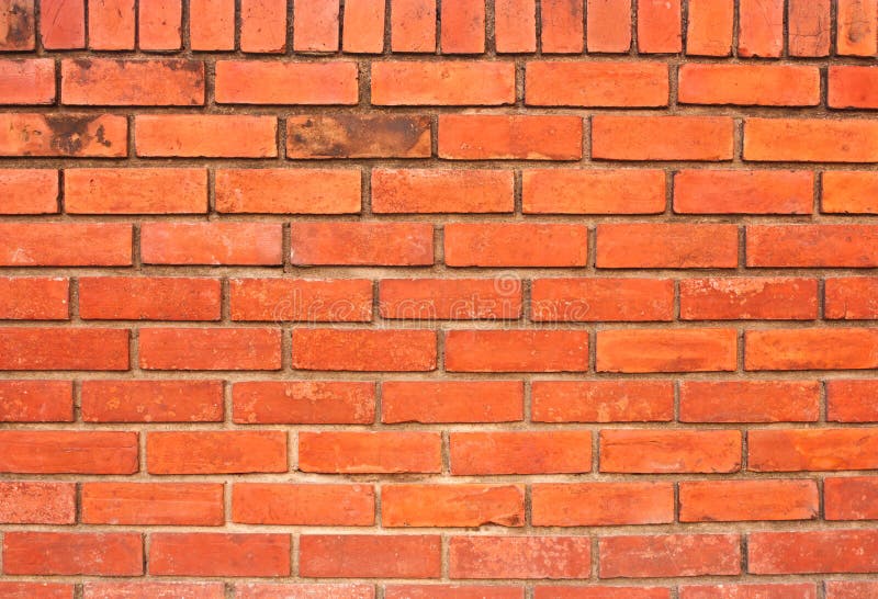 Vieux mur de briques rouge