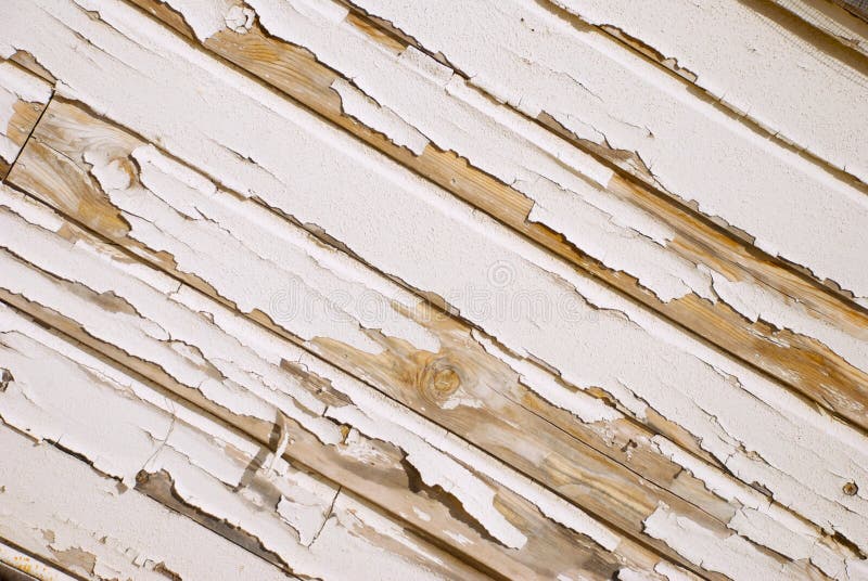 Vieux mur en bois avec la peinture blanche criquée sur l'angle photos stock Vieux mur en bois avec la peinture blanche criquée sur l'angle photos stock