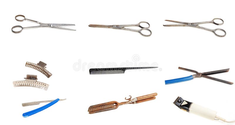Vieux outils de coiffeur photographie stock Vieux outils de coiffeur photographie stock