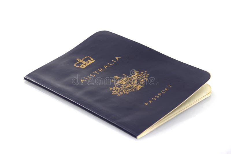 A 1980s era used Australian passport on white background. A 1980s era used Australian passport on white background.