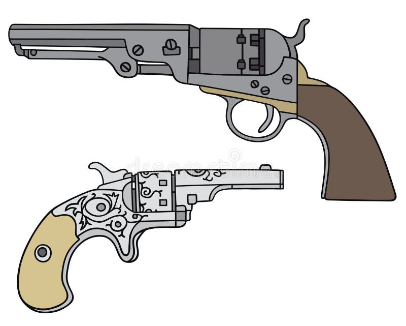 Le Paquet Occidental 2 à Hélice De Pistolet De Cowboy Est Une