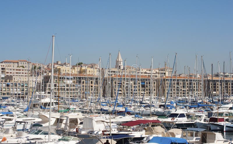 Vieux Port, Marseille, France Stock Photo - Image of private, tour ...