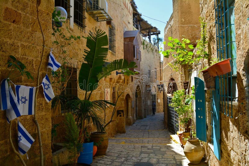 Vieux téléphone Aviv Israel de ville de Jaffa photo libre de droits