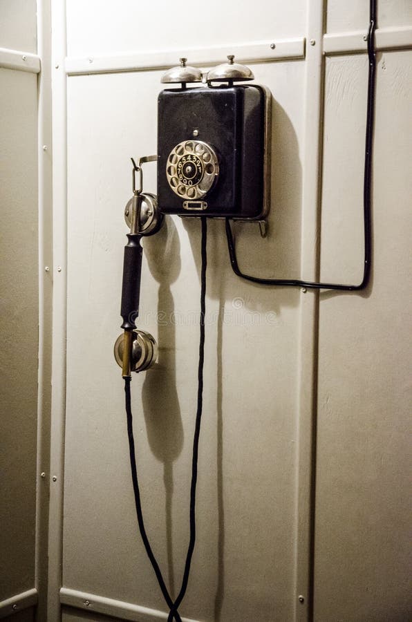 Vieux téléphone de disque photo stock Vieux téléphone de disque photo stock