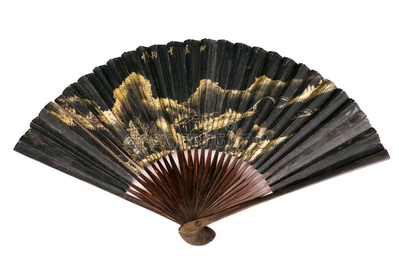 Vieux ventilateur chinois photographie stock Vieux ventilateur chinois photographie stock