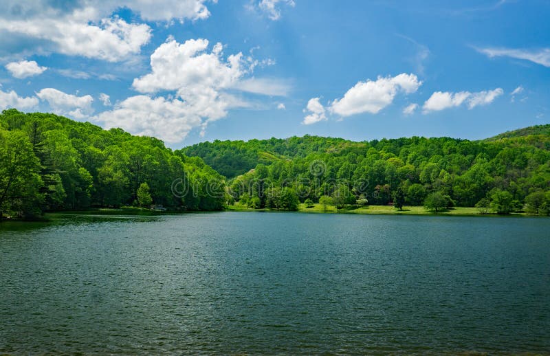 View of Abbott Lake on a Spring Day