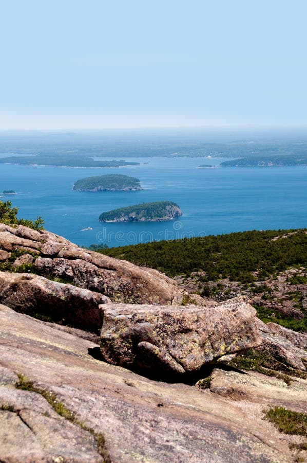 View from Acadia National Park in Maine, USA royalty free stock images