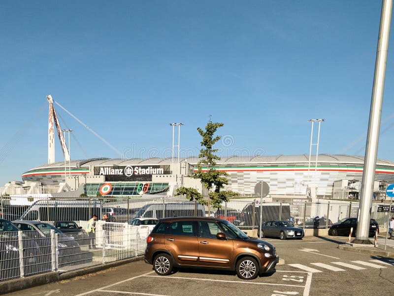 View of the Allianz Stadium, the Juventus home field royalty free stock photos View of the Allianz Stadium, the Juventus home field royalty free stock photos