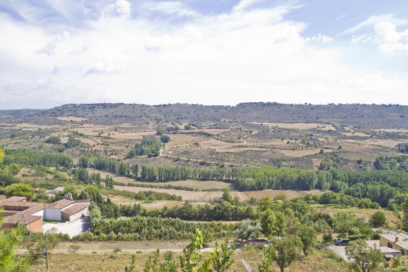 View along the river Tajo, with fields. Spain stock photo View along the river Tajo, with fields. Spain stock photo