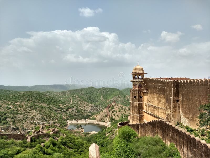 View from Amer Fort stock photo. Image of fort, beautiful 96127434