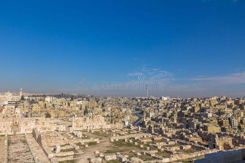 Amman, Jordan stock image. Image of amman, sanctuary 12471975