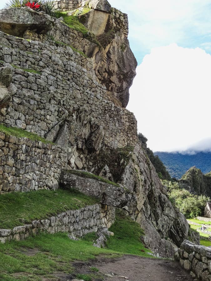 View of the ancient inca city of machu picchu royalty free stock photo View of the ancient inca city of machu picchu royalty free stock photo