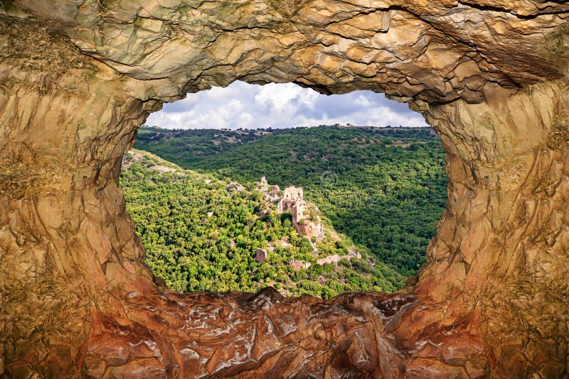 View of the ancient ruined castle