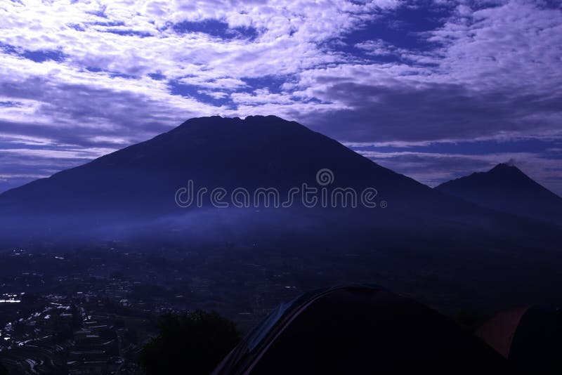 View of Andong Mountain Peak royalty free stock photos