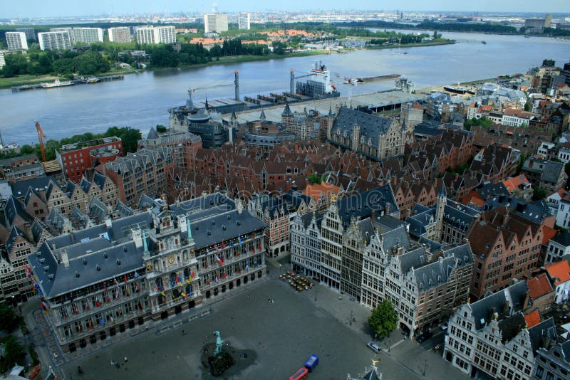 View of Antwerp royalty free stock photography