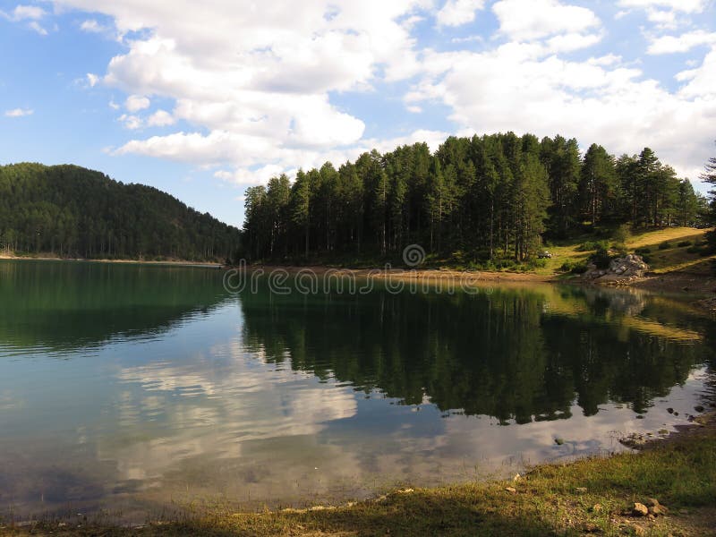 A view of the Aoos lake, Epirus Greece