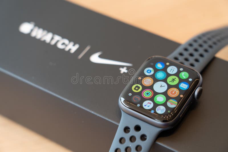 View of Apple Watch 4 Nike Edition Which Just Launched this Month on  November 11,2018 Editorial Image - Image of computers, close: 131516655