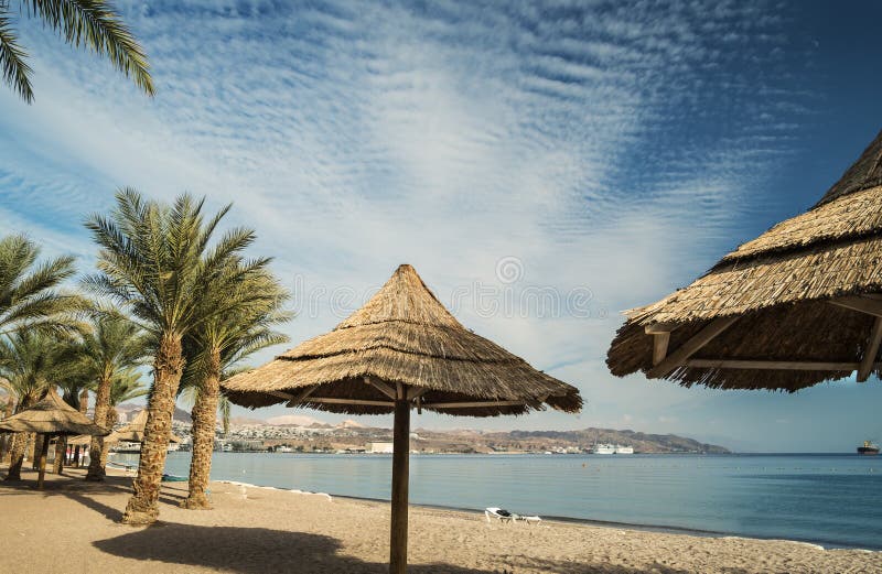 View on Aqaba and the Red sea