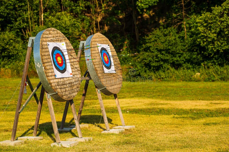 Archery range close up stock image. Image of challenge 153626553
