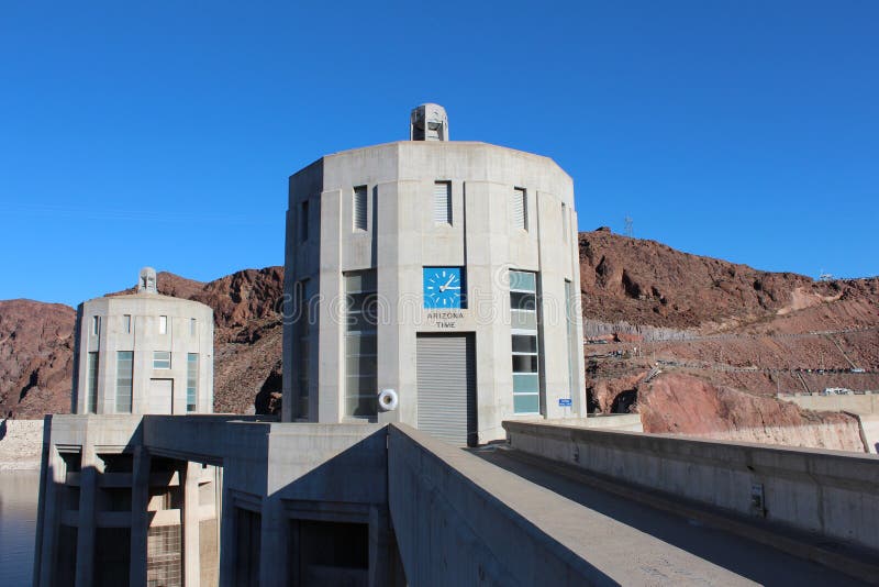 Arizona Time, Hoover Dam Nevada Stock Image Image of high, colorado