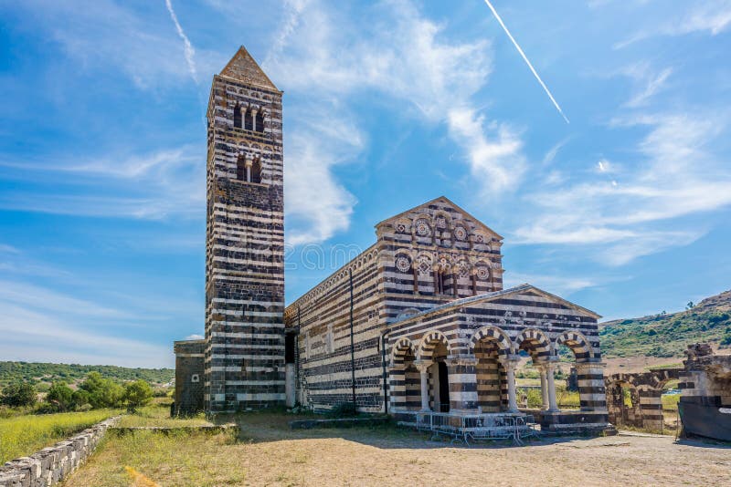 View at the Basilica Holy Trinity of Saccargia