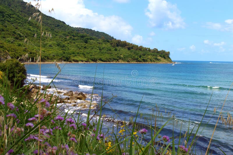 Bay of trentova, agropoli, salerno stock image Bay of trentova, agropoli, salerno stock image
