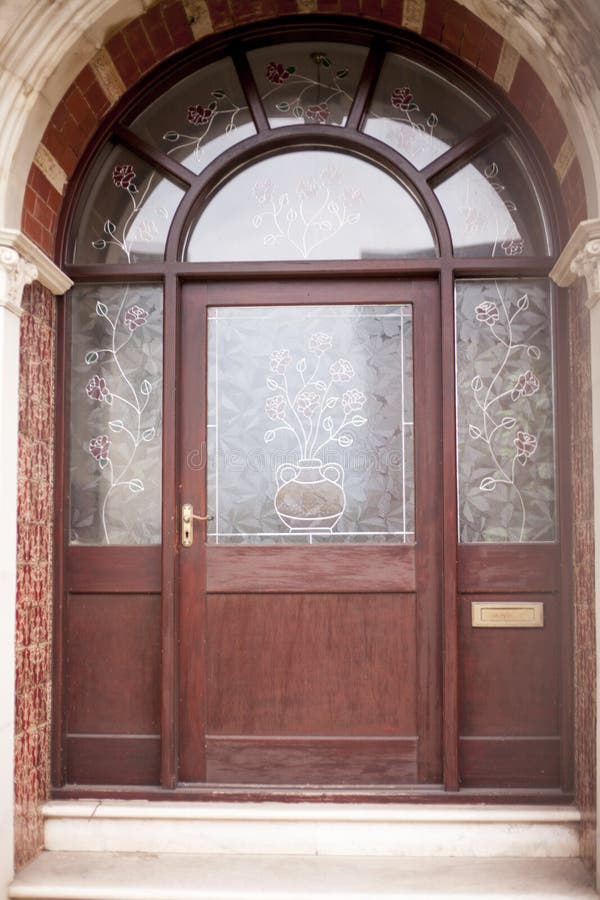 View of a Beautiful House Exterior and Front Door Seen royalty free stock photo View of a Beautiful House Exterior and Front Door Seen royalty free stock photo
