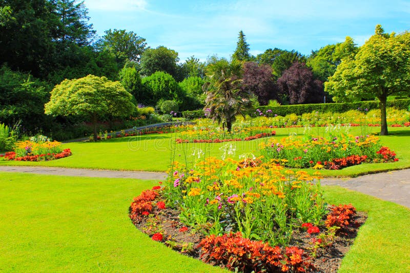 View of Beautiful Kingsnorth Gardens Folkestone Kent Stock Image ...