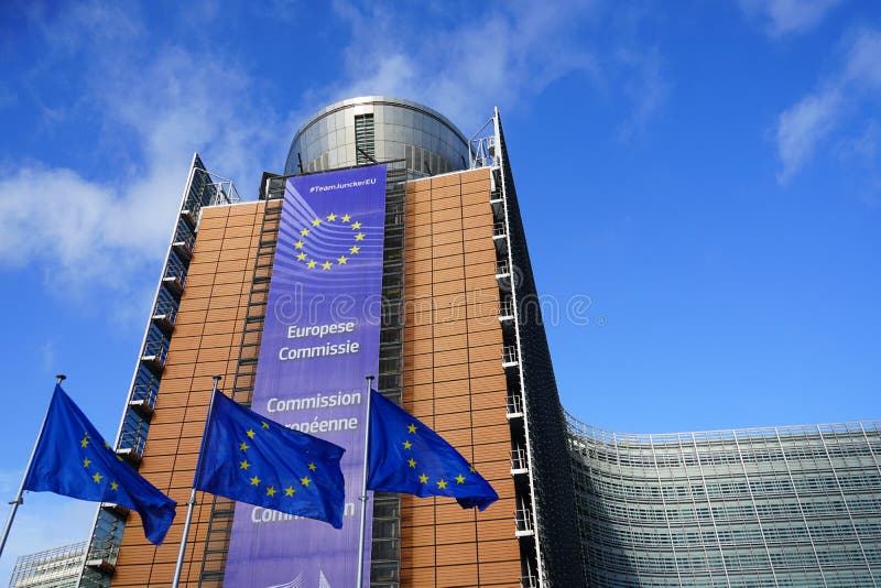 View of the Berlaymont Building Headquarters of the EU European Commission in Brussels, Belgium