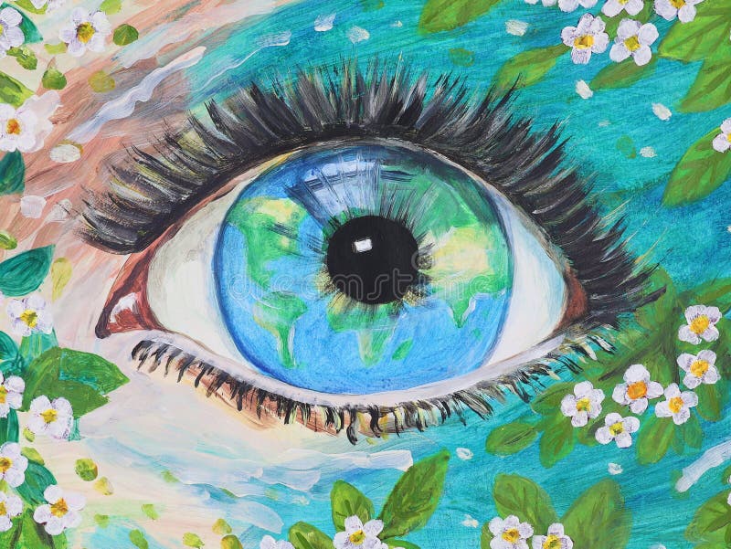 A view of a better world. Own work in acrylic paint.