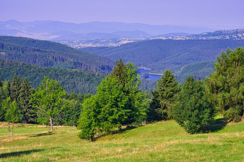 View from Biele Vody settlement in Polana mountains