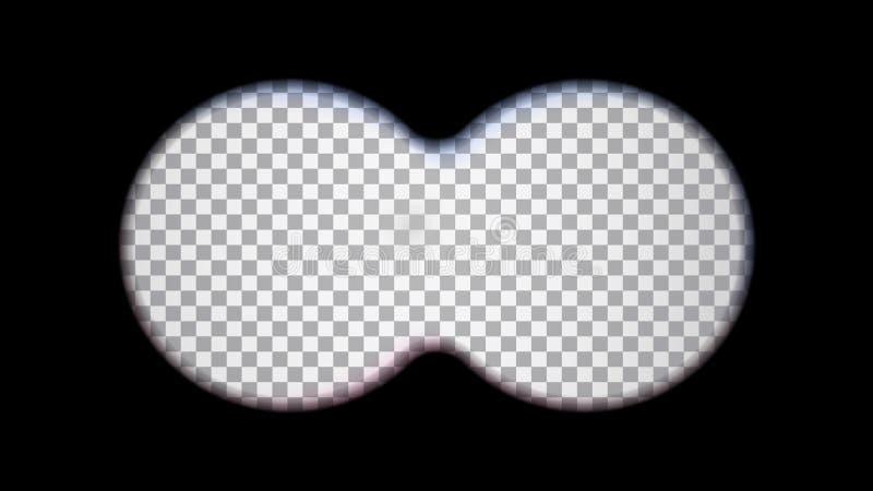 see through binoculars