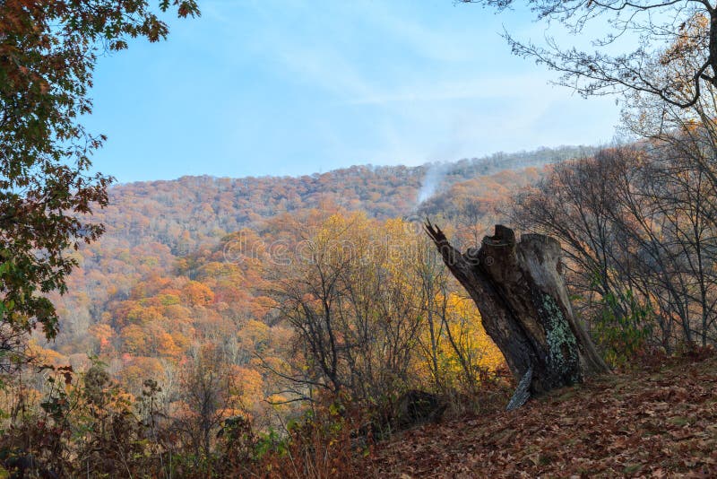 View from blue ridge parkway. royalty free stock photo View from blue ridge parkway. royalty free stock photo