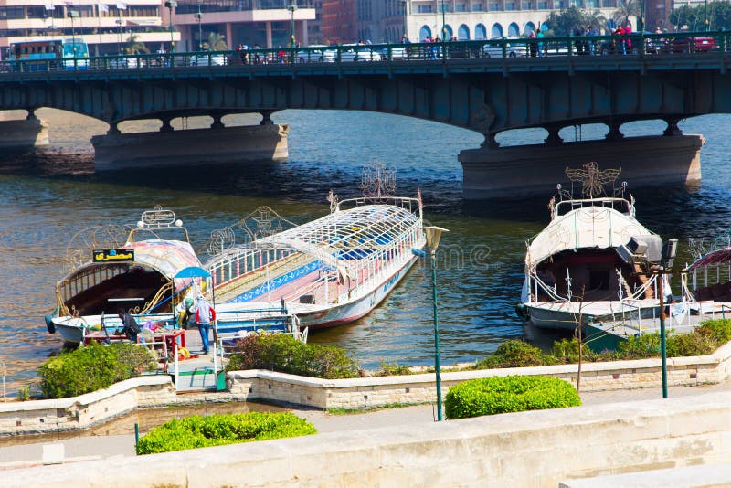 Nile river at Cairo - Egypt royalty free stock image