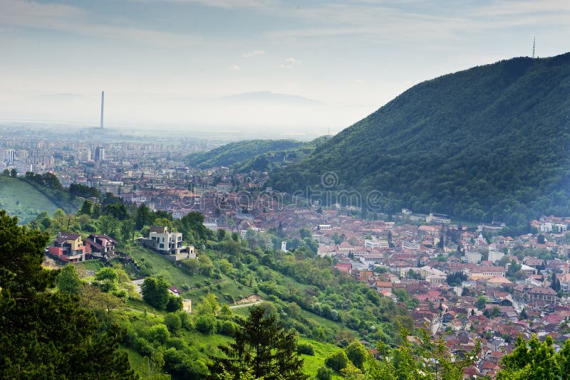 View Brasov Romania royalty free stock photo View Brasov Romania royalty free stock photo