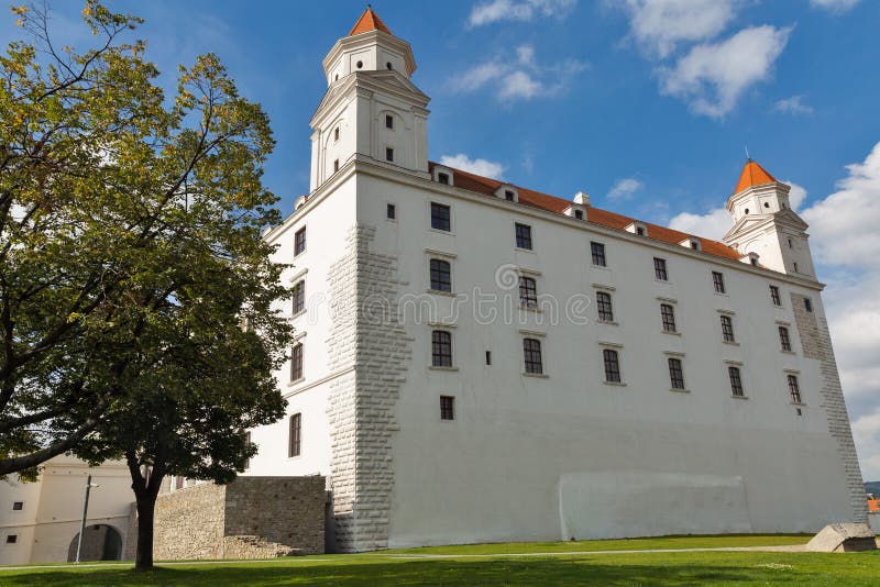 View of Bratislava castle, Slovakia.