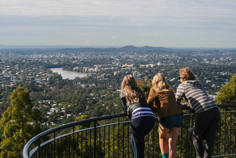 View of Brisbane from Mt. Coot-tha viewpoint