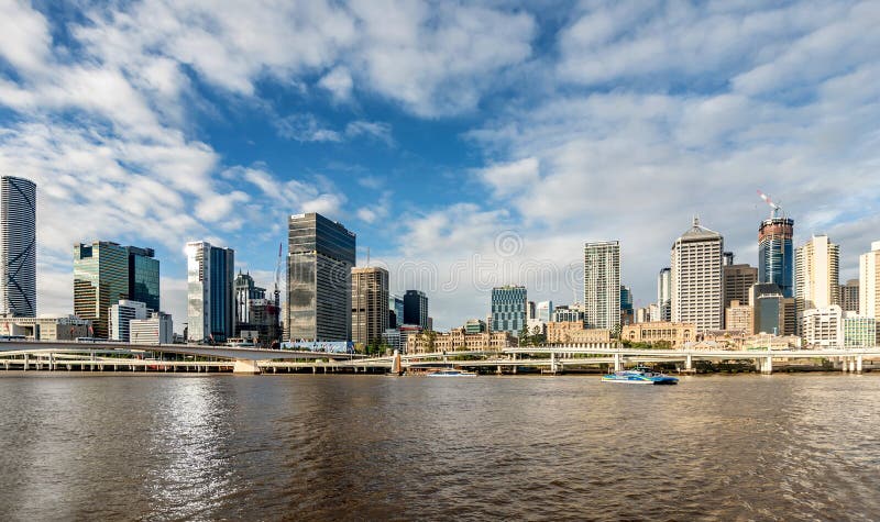 View of Brisbane over the river, Australia royalty free stock photo