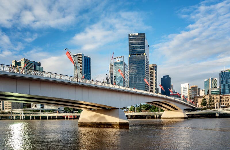 View of Brisbane over the river, Australia royalty free stock photo