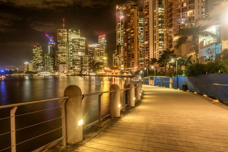 View of Brisbane over the river, Australia stock images