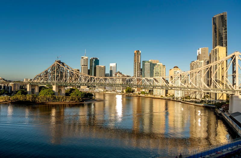 View of Brisbane over the river, Australia royalty free stock image