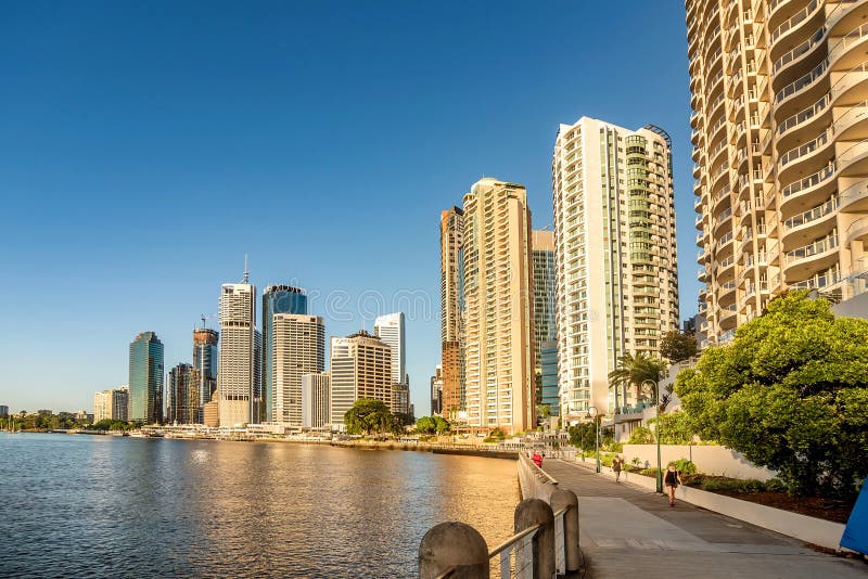 View of Brisbane over the river, Australia royalty free stock photography